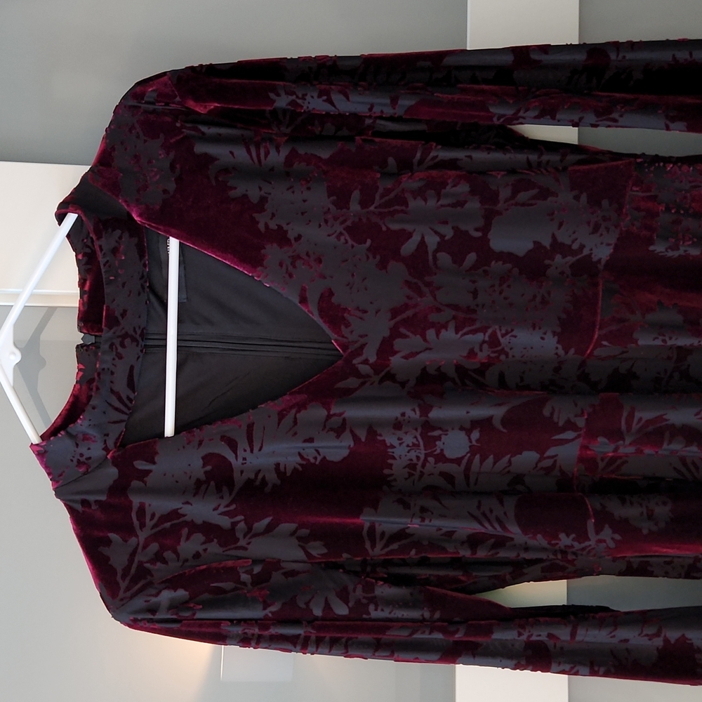 Velvet burnout dress